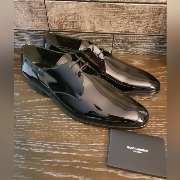 Saint Laurent patent  leather lace up shoe Size 43 **READ DETAILS - Picture 2 of 10